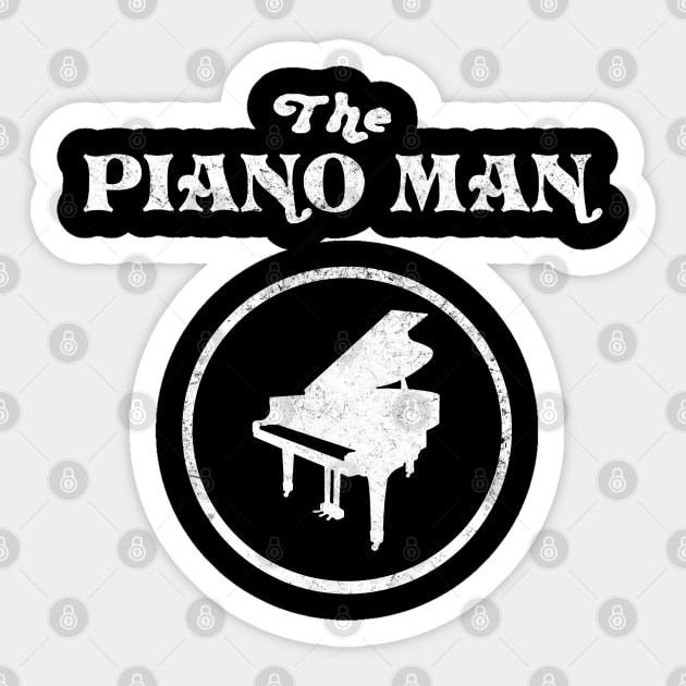 the piano man Sticker by SEKALICE